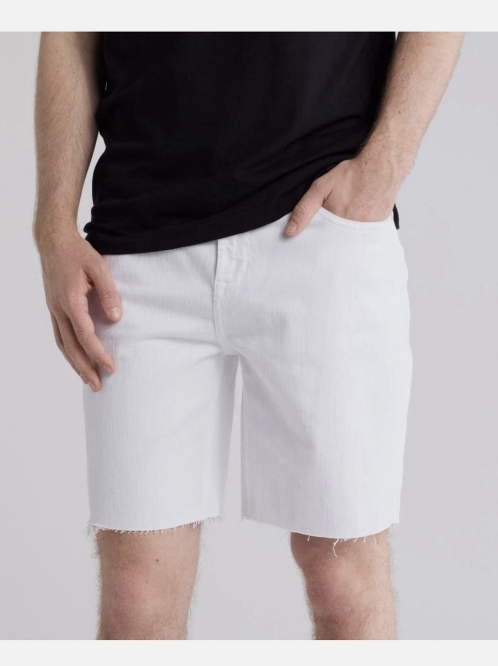 7 For All Mankind Every Day Seven The Straight Short White Denim Men's 36 New